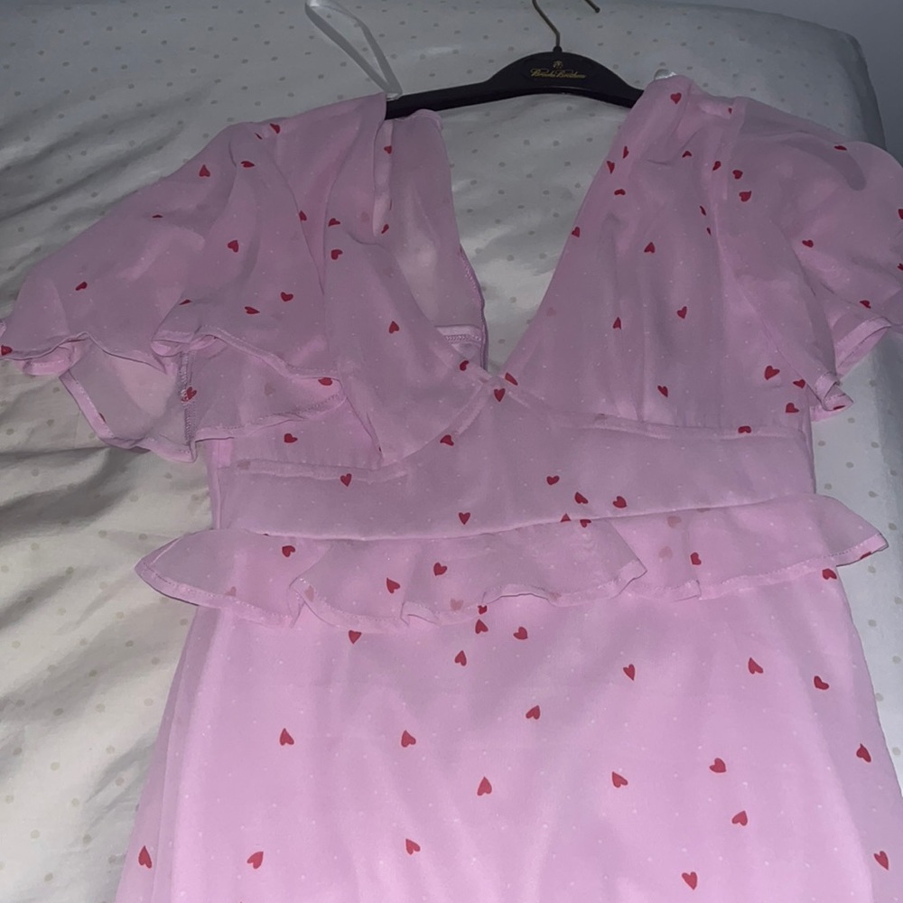 pink with red hearts